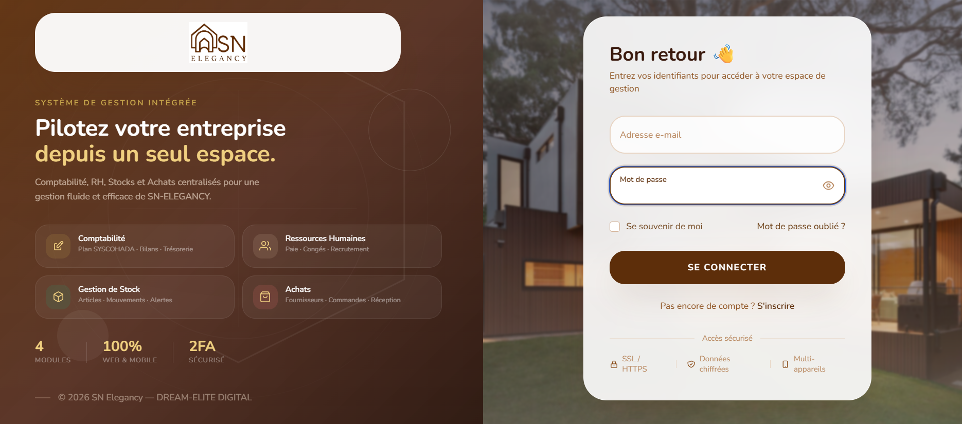 Application de gestion - SN-ELEGANCY